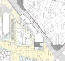 Projet Jamar, extrait du projet urbain pour transformer le quartier de la gare du Midi