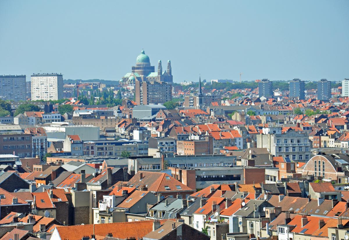 Uitzicht over Brussel (Basiliek van Koekelberg)